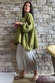 Suri Cushion Cotton Artist Smock Olive